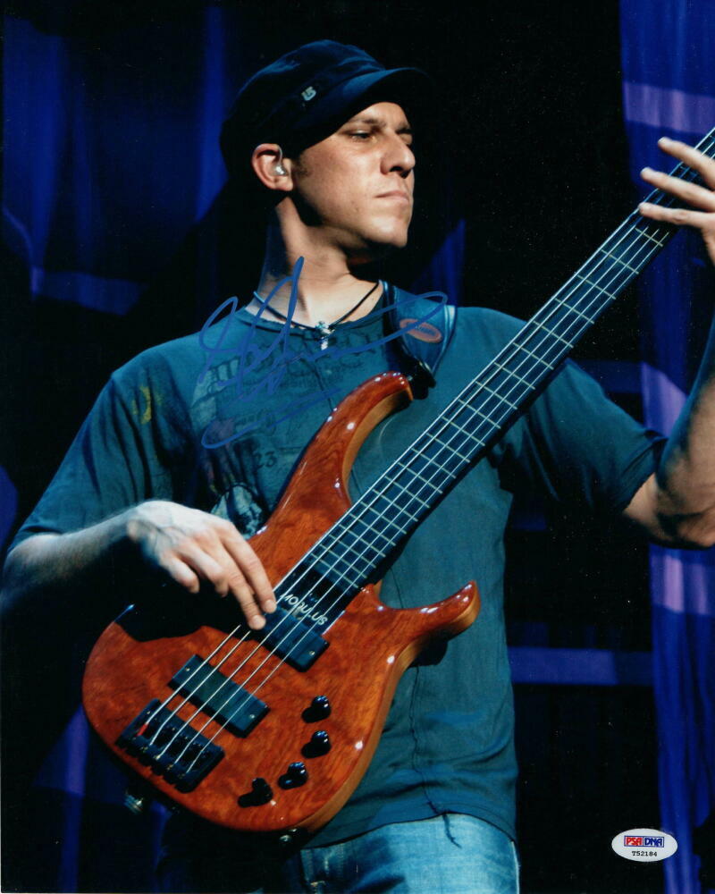 STEFAN LESSARD SIGNED AUTOGRAPH 11X14 Photo Poster painting - DAVE MATTHEWS BAND BASSIST, PSA