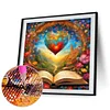Diamond Painting -DIY Full Round Drill Heart Book