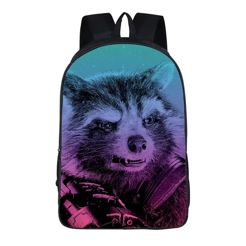 Buzzdaisy Guardians of the Galaxy Rocket Raccoon #11 Cosplay Backpack School Notebook Bag