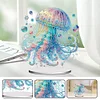 (US Local)Acrylic Special Shape Jellyfish Diamond Painting Desktop Decor Kit