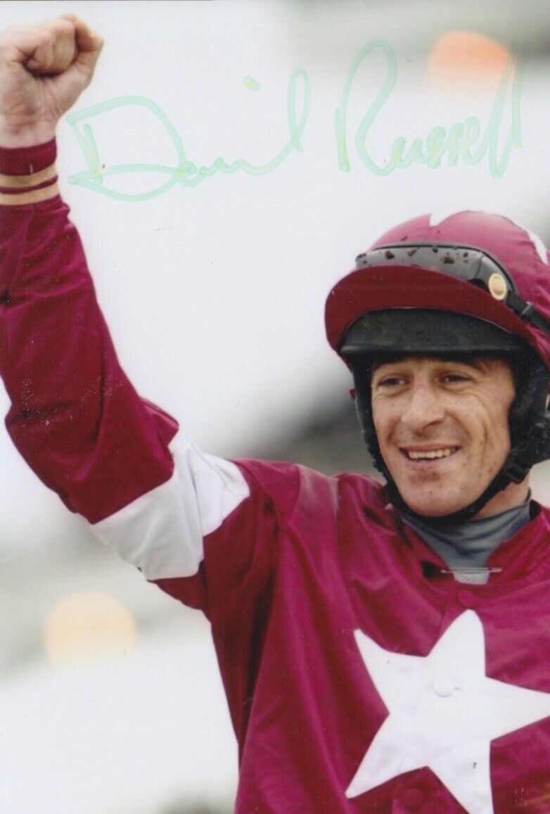 DAVY RUSSELL HAND SIGNED 6X4 Photo Poster painting HORSE RACING AUTOGRAPH 1