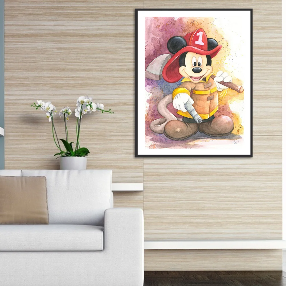 Diamond Painting - Full Round Drill - Cartoon Mouse(30*40cm)