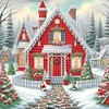 (US Local)4pack Xmas House-Crystal Rhinestone Diamond Painting(30x30cm)