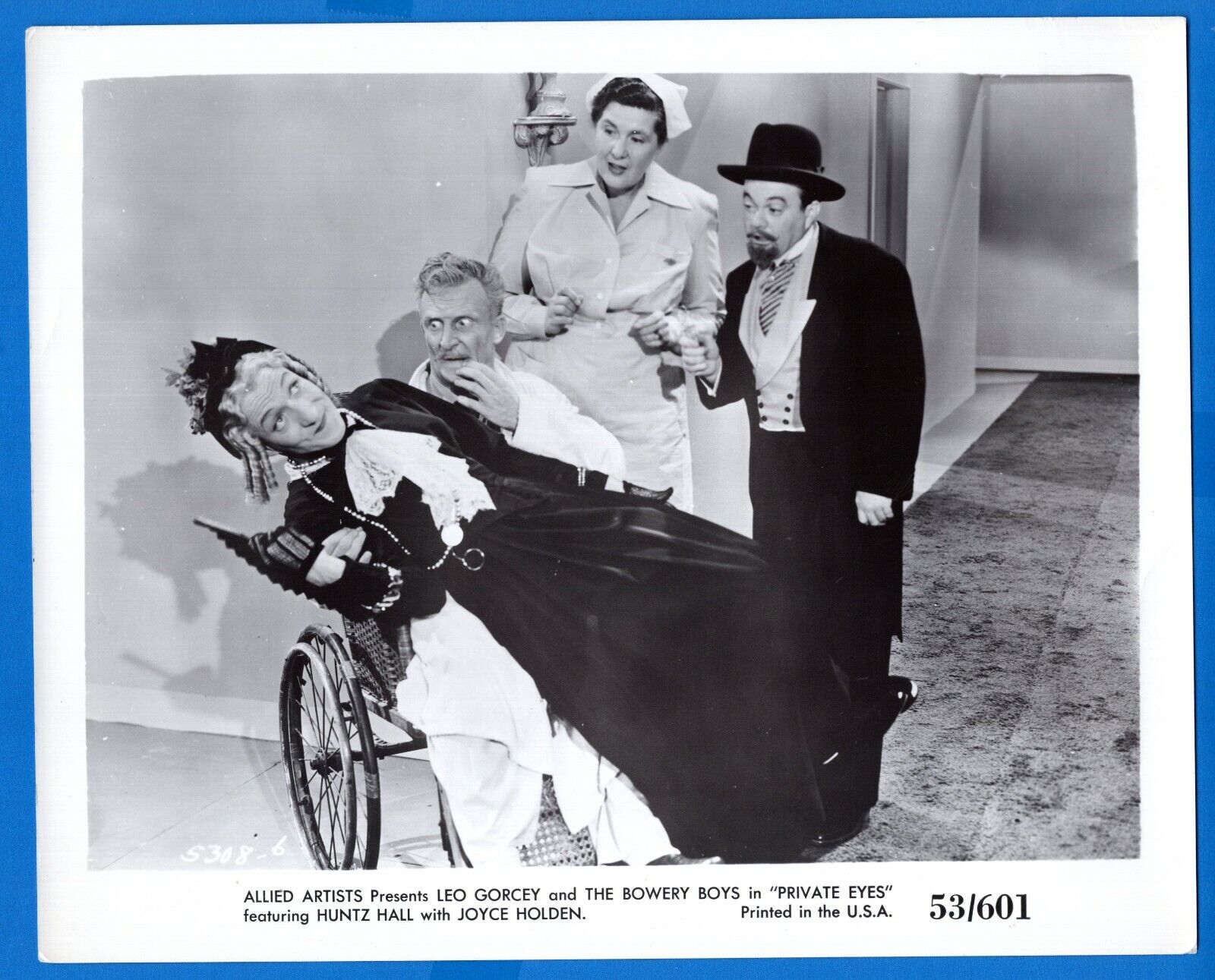 LEO GORCEY HUNTZ HALL JOYCE HOLDEN 8x10 Vintage Photo Poster painting PRIVATE EYES Movie 1953