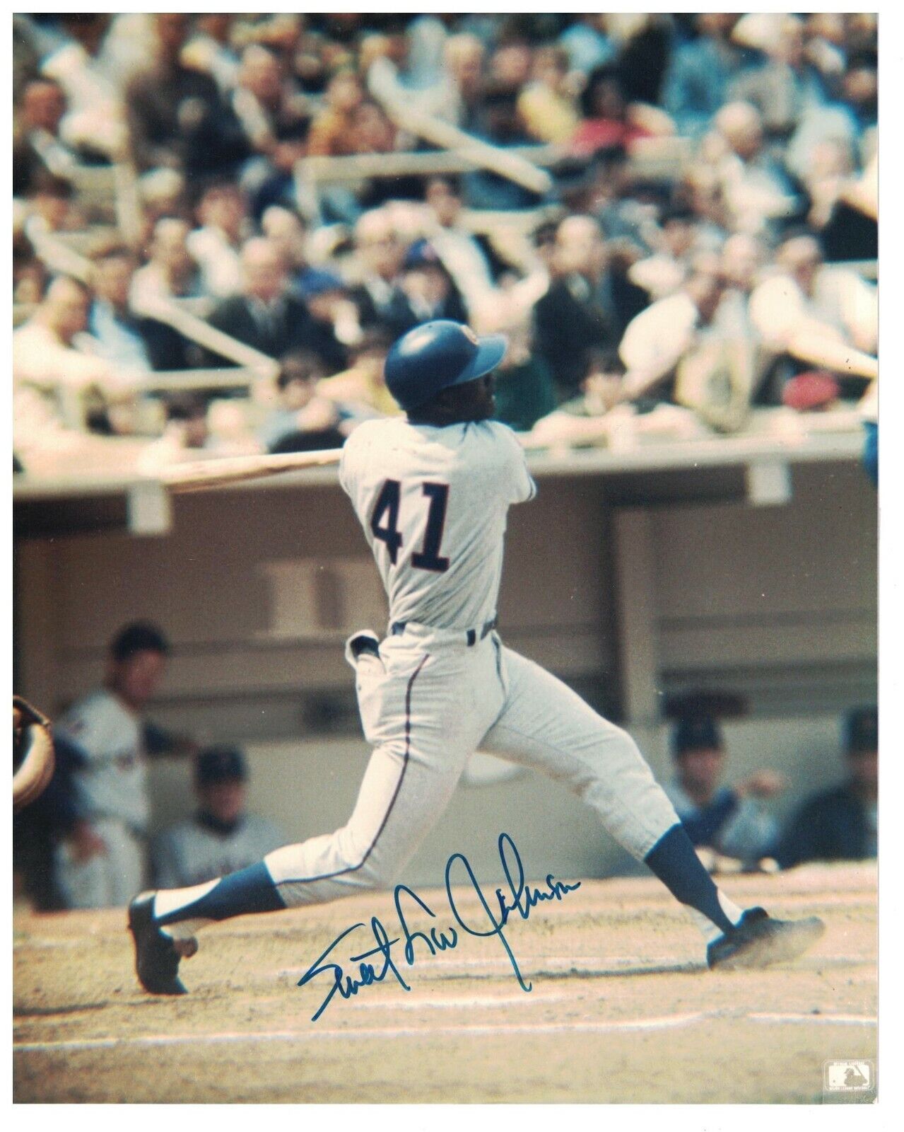 Sweet Lou Johnson Signed Autographed 8x10 Photo Poster painting Chicago Cubs