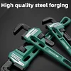Industrial 8-18inches Multi-function Wrench Heavy Duty Construction Plumber Repair Tool Large Open Spanner Pliers Hand Tool