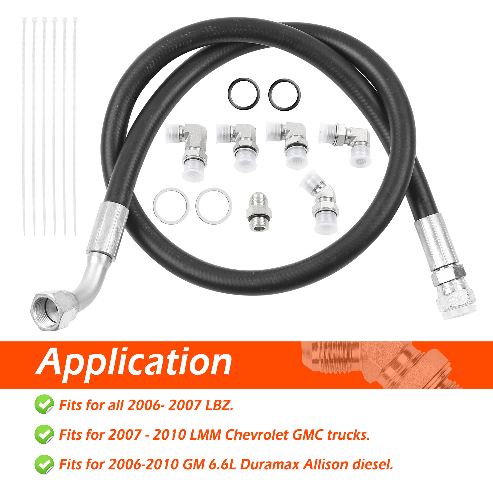 Upgrade Transmission Cooler Lines Hoses with Fittings Adapters