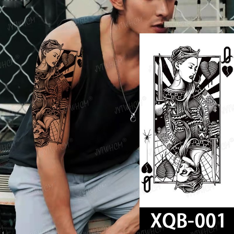 Gingf Temporary Tattoo Sticker Flower Flash Tattoos Fish Tree Mandala Body Art Arm Fashion Fake Tatoo Women Men Sleeve