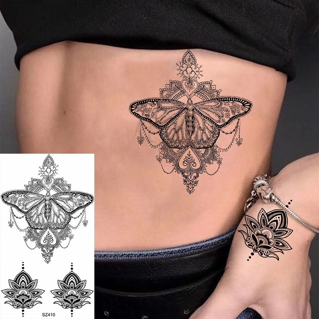 Colored Rose Fashion Feet Temporary Tattoos For Women Adult Hummingbird Sunflower Fake Tattoo Body Art Washable Tatoos Sticker