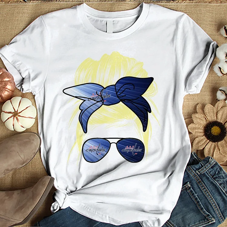 Washington Capitals Women's White Relaxed T-Shirt