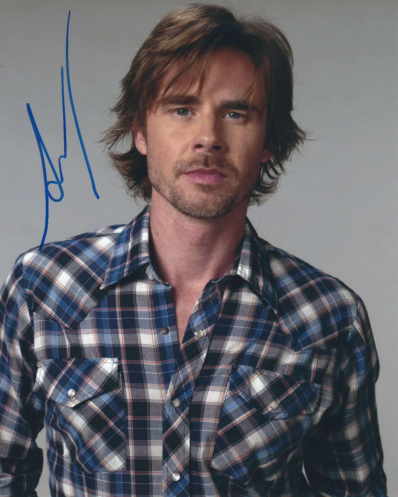 SAM TRAMMELL TRUE BLOOD AUTOGRAPHED Photo Poster painting SIGNED 8X10 #5 SAM MERLOTTE