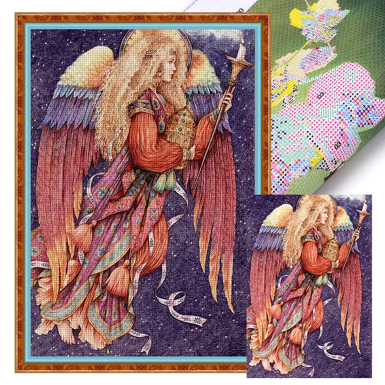 Angel 11CT (50*70CM) Stamped Cross Stitch gbfke