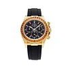 Rolex Daytona Yellow Gold Orange Sapphire Bezel Black Dial 116588SACO