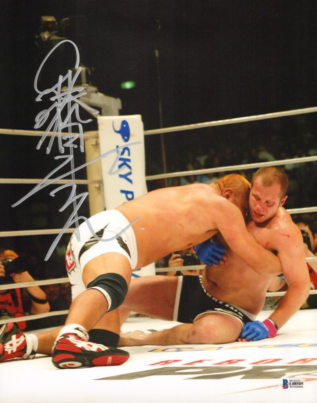 Kazuyuki Fujita Signed 11x14 Photo Poster painting BAS Beckett COA Pride FC Picture Autograph 5