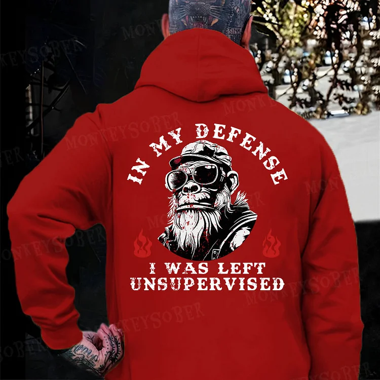 In My Defense I Was Left Unsupervised Hoodie