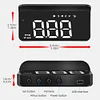 Car HUD Big Font Digital HUD Security Alarm Digital Speedometer Auto Accessories