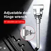 Door Hinge Adjustment Tool Adjustable Hinges Wrench Universal Fit for Interior & Exterior Doors Stainless Steel Door Hinge Tool for Sagging Doors