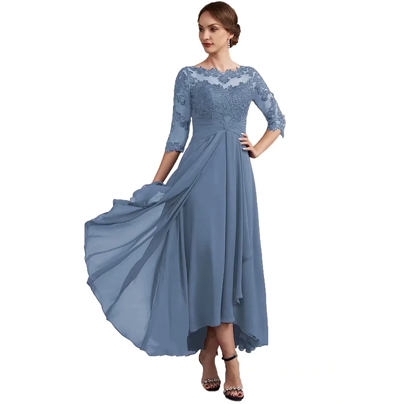 Uveng Uveng Women's 2025 New Long-Term Ebay Host Banquet Company Annual Conference Lace Dresses