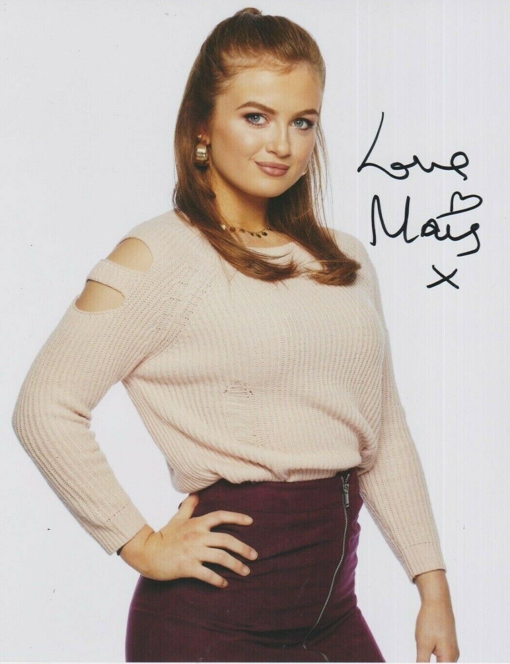 Maisie Smith **HAND SIGNED** 10x8 Photo Poster painting ~ Eastenders (Tiffany Butcher)