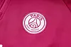 Joyfball 2024/2025 Psg Paris Saint-Germain Half-Pull Hat Style Training Suit Purple Football Shirt 1:1 Thai Quality