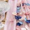 Artificial Burn Edge Silky Rose Petal Wedding Event Decor Scatter Flowers