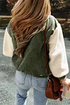 Women's Warm Corduroy Fleece Buttoned Bomber Jacket
