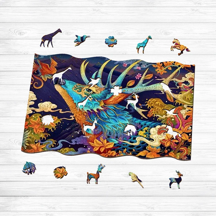 Ericpuzzle™ Ericpuzzle™Midnight Deer Wooden Puzzle