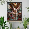 Roses and angels kit complet de peinture en diamant &agrave; perceuse carr&eacute;e 5D DIY pour adultes 40*50 cm
