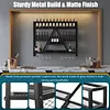 [US Local Warehouse] A-Line Bar Stand Wall Mounted Wine Rack Metal Bottle&Glass Holder Display Shelf