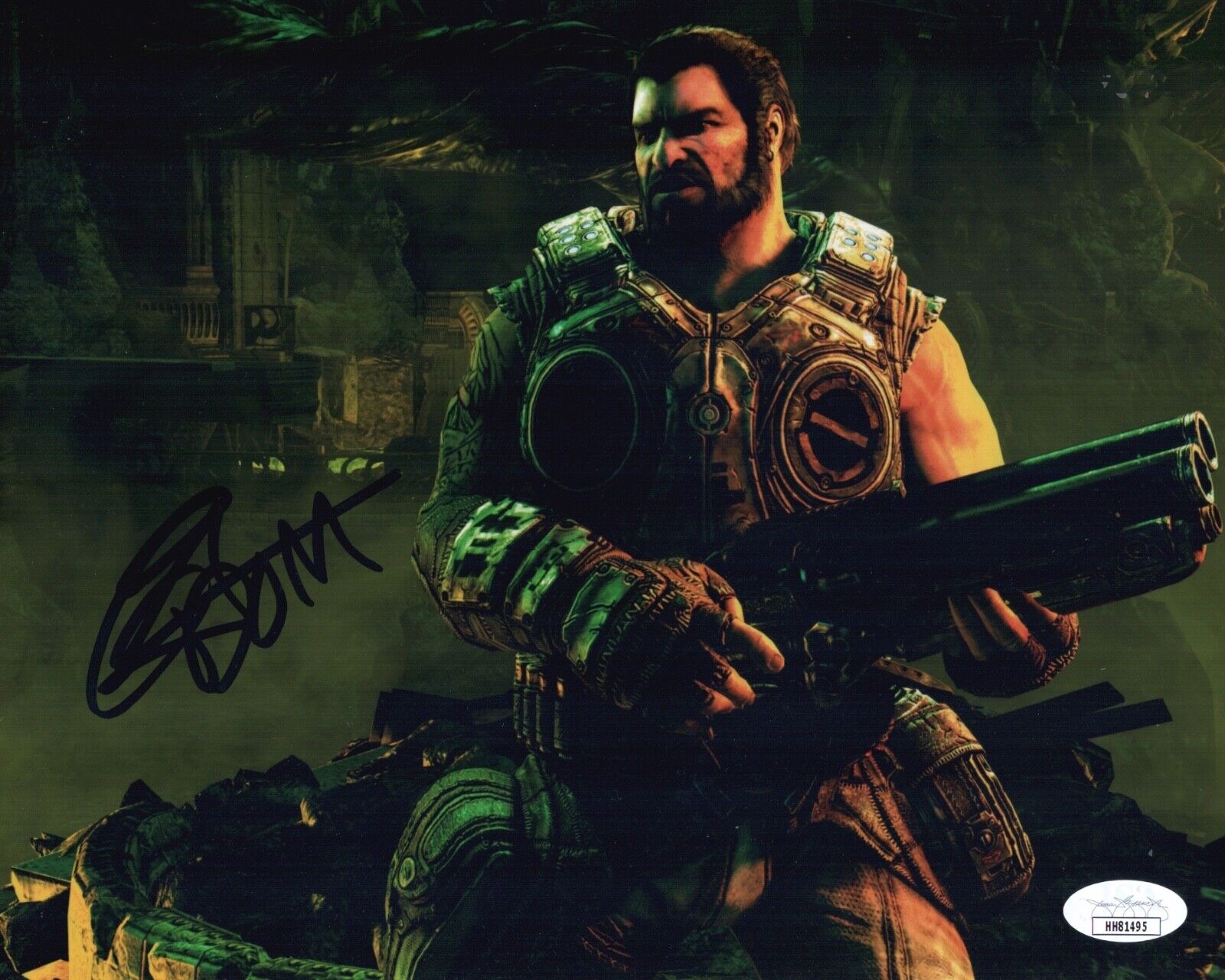 CARLOS FERRO Signed GEARS OF WAR 8x10 DOM