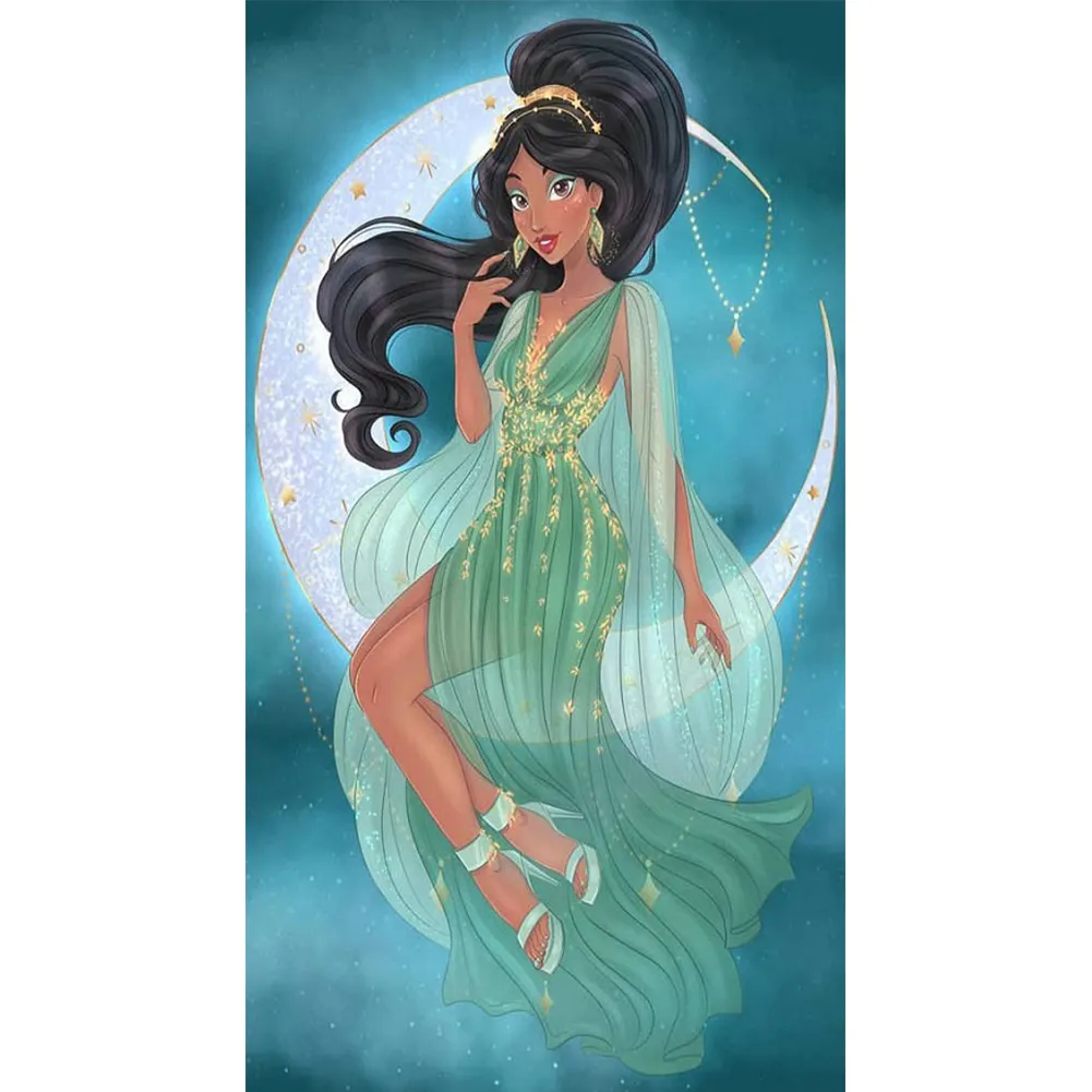 Princess--Full Round Diamond Painting(30*55CM)