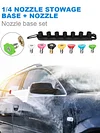 Pressure Washer Nozzle Holder with Power Tips 1/4 Quick Connect Daily for Garden