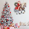 Diamond Painting Acrylic Christmas Santa Claus Horse Hanging Pendant Kits for Beginner