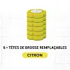 Ensemble de Brosse &agrave; Toilettes avec T&ecirc;tes de Remplacement Jetables