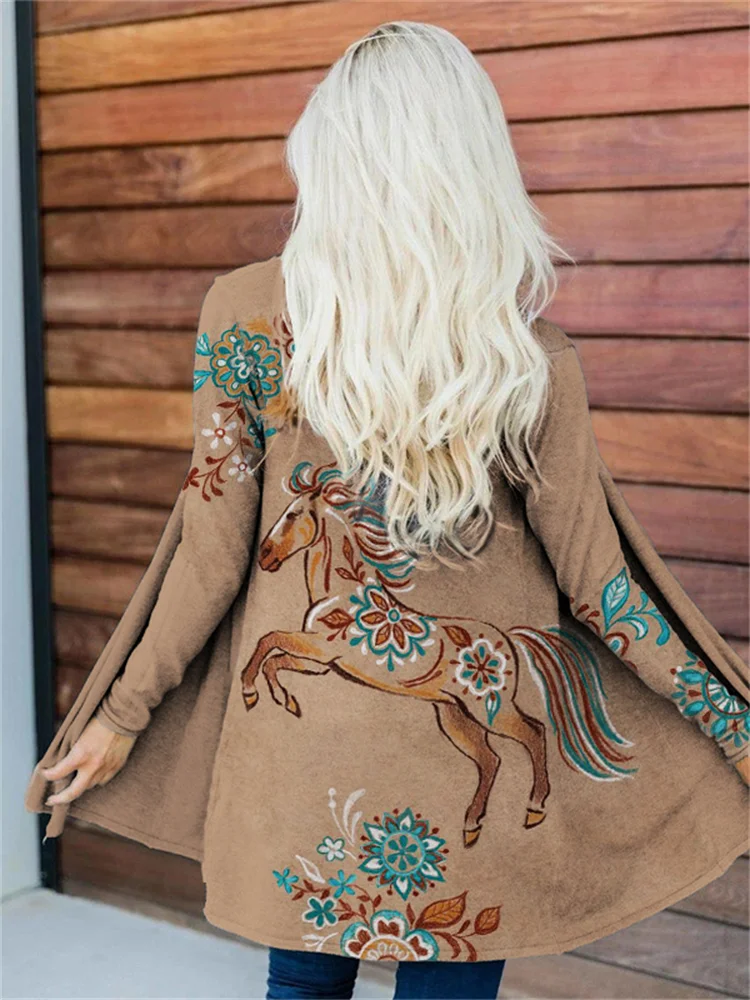 Horse Lover Turquoise Floral Jacket