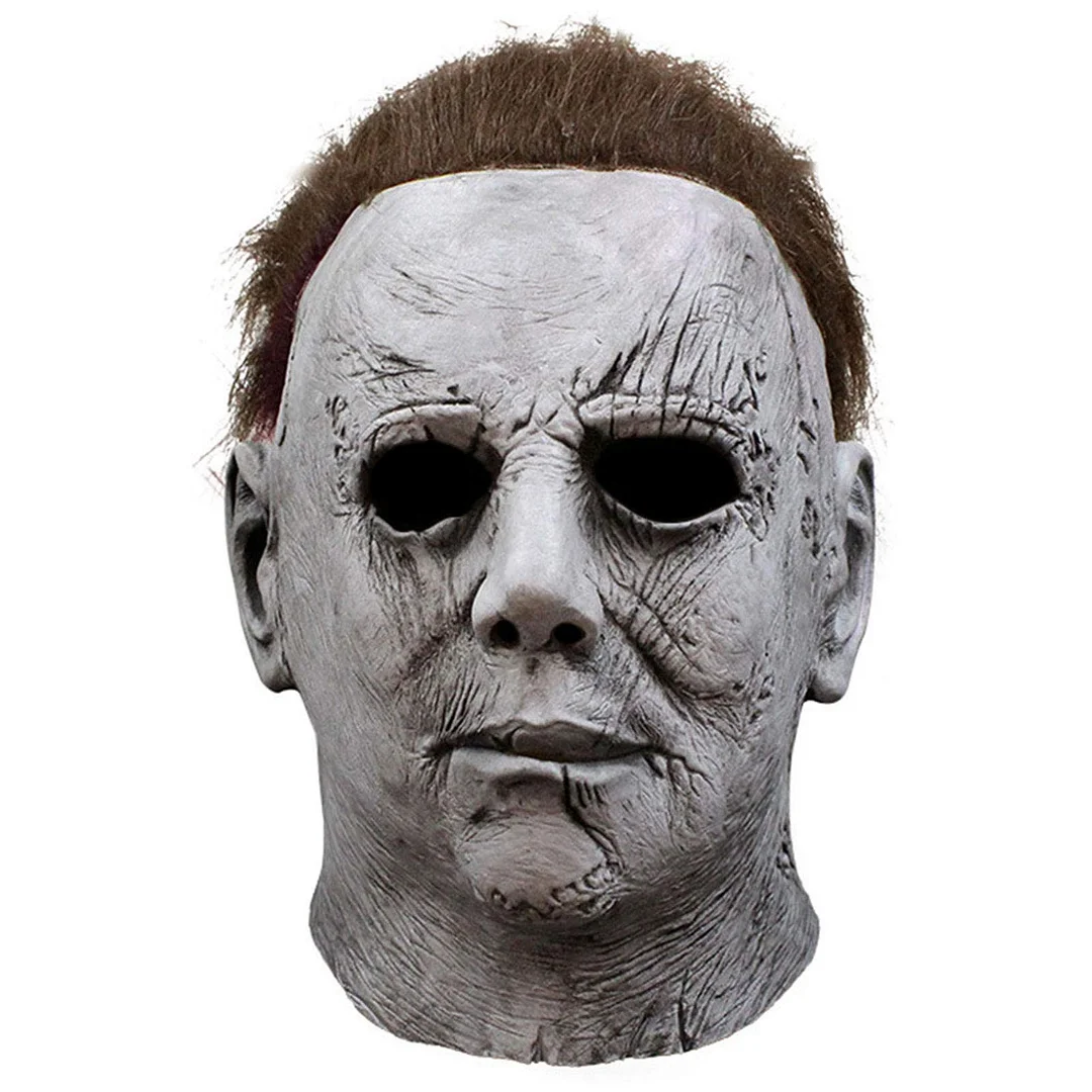 Michael Myers Mask Halloween Horror Cosplay Costume Latex Props
