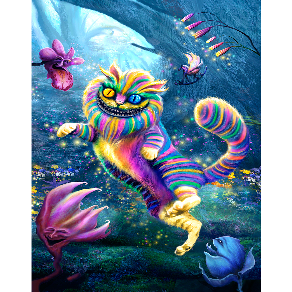 

Grinning Cat - Round Drill Diamond Painting - 30*40CM, 501 Original