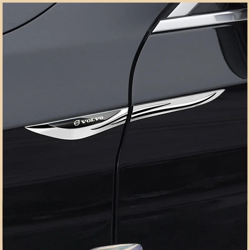 Car metal badges and side stickers