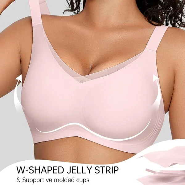  Almost Gone-Women's Wireless V-Neck Crossover Mesh Seamless Push-Up Bra