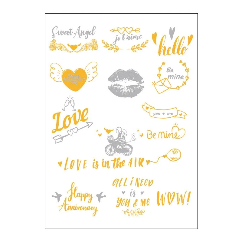 European and American wedding tattoo stickers bride wedding single bridesmaid party hot gold and silver team bride stickers