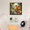 Dragon In Forest-14CT Stamped Cross Stitch 50*50cm/19.69*19.69in tapestrymarket