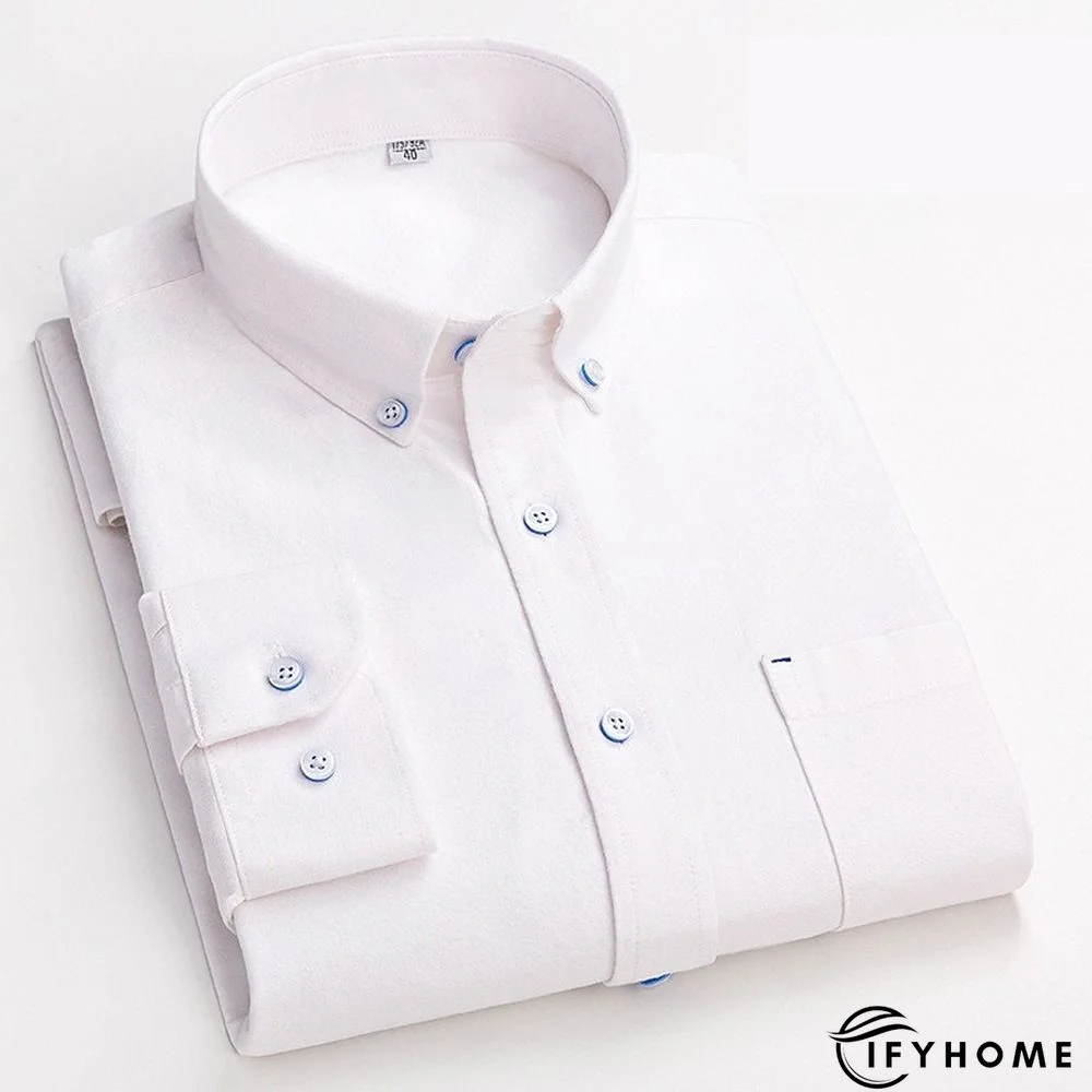 Men's Denim Shirt Turndown Spring &  Fall Long Sleeve A B C Plaid / Striped / Chevron / Round Daily Wear Clothing Apparel Print | IFYHOME