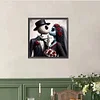 Halloween Skeleton Couple - Round Drill Diamond Painting - 40*40CM