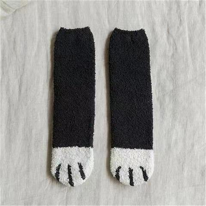 Lovely Cat Paw Inspired Fuzzy Plush Socks elevenforest