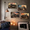 [US Local Warehouse]4PCS Motorcycle - Vintage Metal Signs Set - 30*40cm
