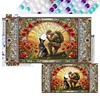 Diamond Painting-DIY Full Round Drill Stained Glass Art Warrior War Dog(40*70CM)