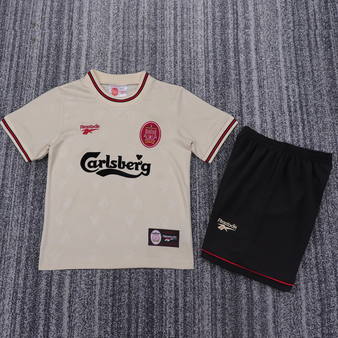 1996-1997 Retro Liverpool Away Football Jersey Kids Size
