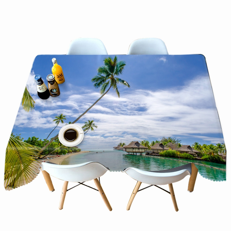 

Sunset Seascape - 3D Tablecloth, 140*210cm, 501 Original