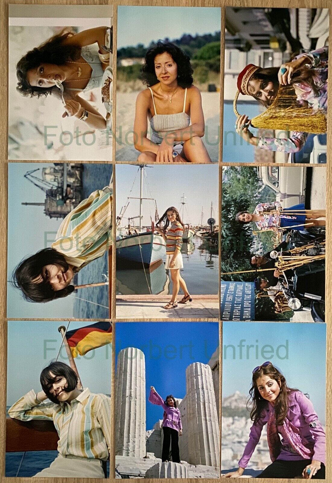 9x Vicky Leandros Photo Poster painting 20 x 30 cm A4 Poster Format without Autograph (Plakat-44