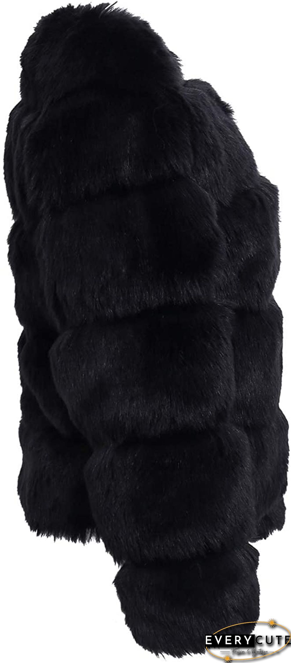 Open Front Fleece Oversize Fuzzy Coat